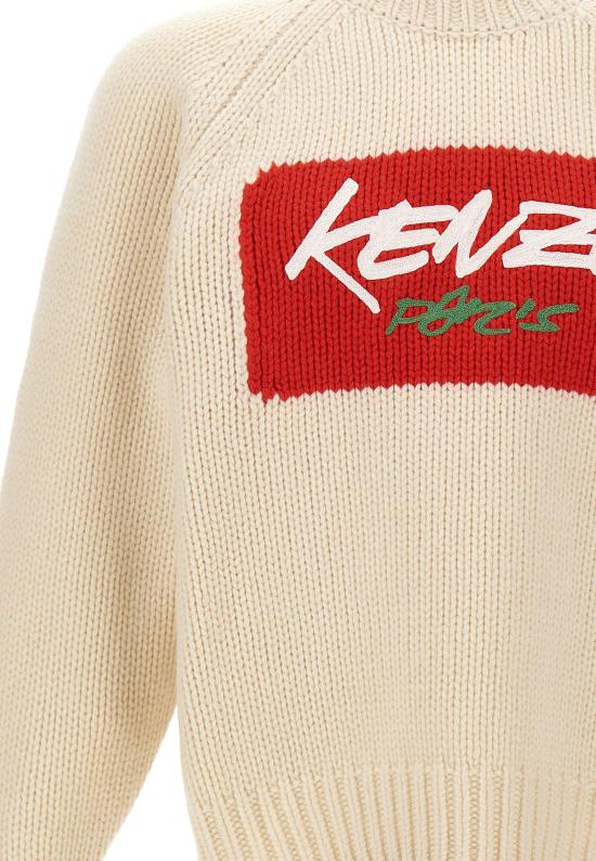 25FW 겐조 스웨터 FF65PU7573CT 02 White - KENZO