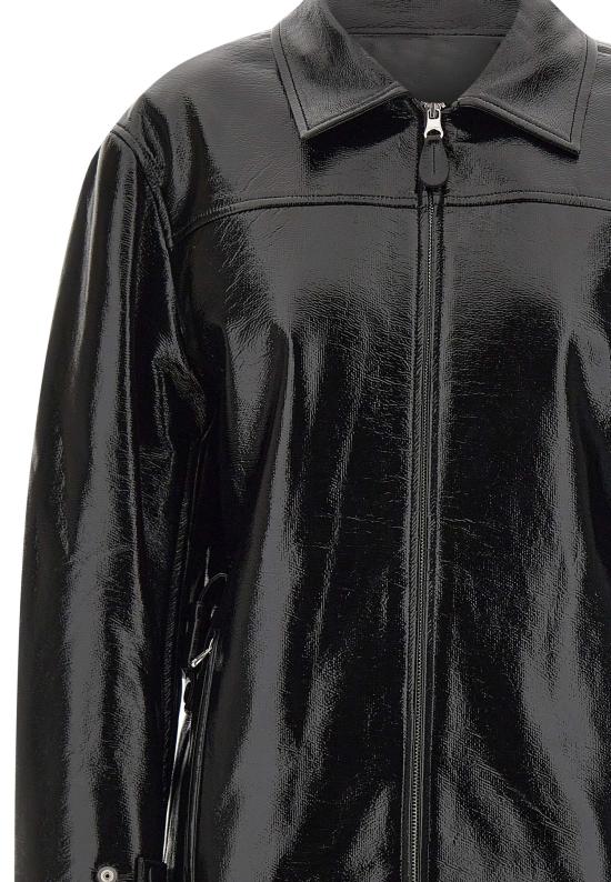 25FW 쿠레쥬 가죽 자켓 425CBL322VY0014 BLACK Black - COURREGES