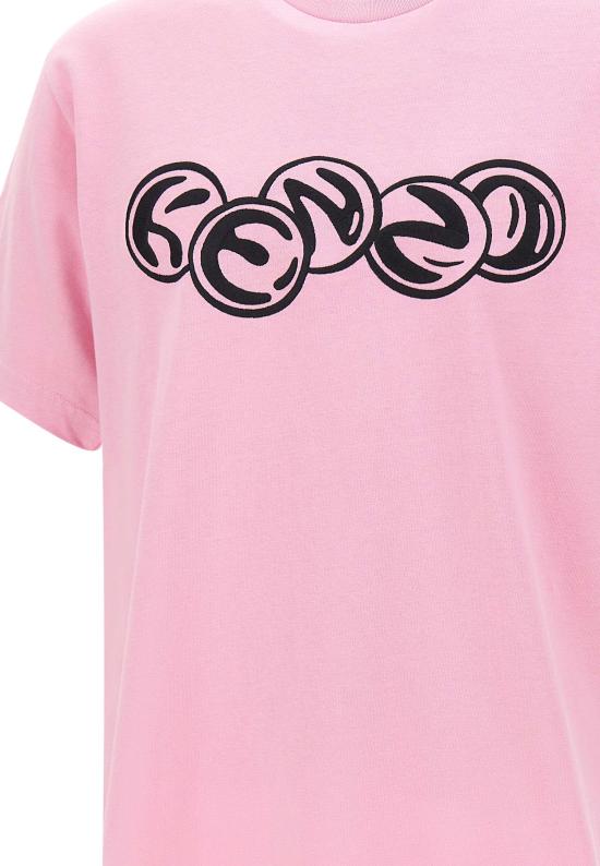 25FW 겐조 반팔 티셔츠 FF65TS2614SI 30 Pink - KENZO