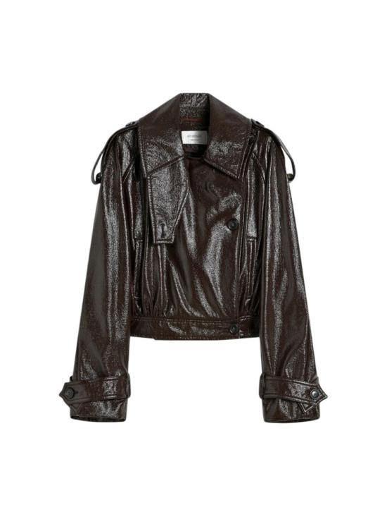 25FW 스포트막스 가죽 자켓 95890 2522086063600 95325 BROWN