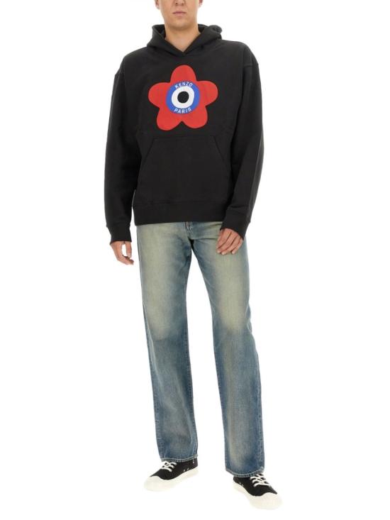  겐조 후드 티셔츠 FD65SW074 4ME99J Black - KENZO