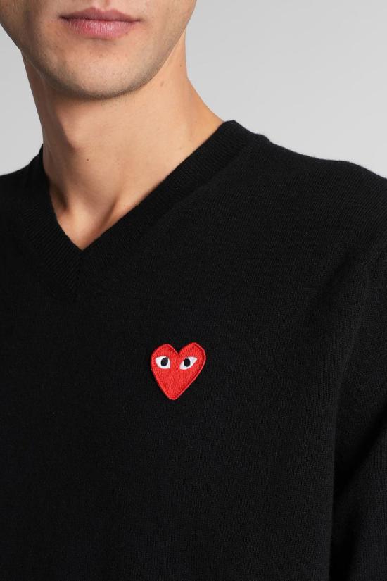 25FW 꼼데가르송 스웨터 407057 AX N002 051 Black - COMME DES GARCONS