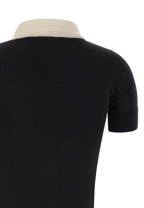 25FW 바퀘라 폴로 티셔츠 VAQ10N001 BLKWHT Black - VAQUERA