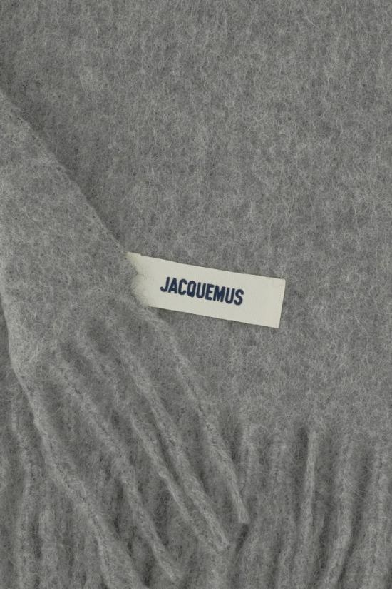 25FW 자크뮈스 프린지 울 스카프 ACU00572BOT4032950 Grey - JACQUEMUS