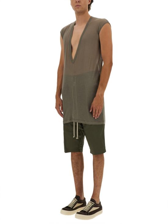 25FW 릭 오웬스 반팔 티셔츠 RU02E1157 UC34 GREY - RICK OWENS