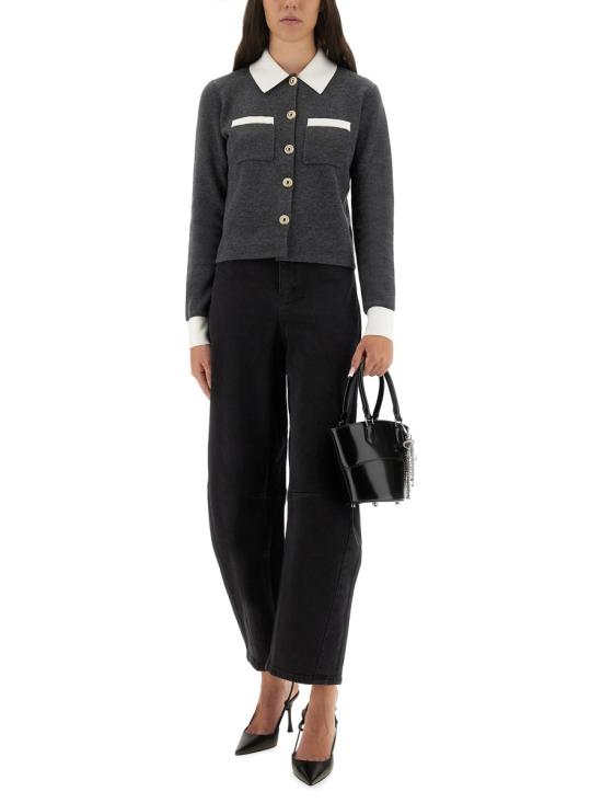 25FW 셀프 포트레이트 데님 팬츠 PF25 827P B BLACK - SELF PORTRAIT