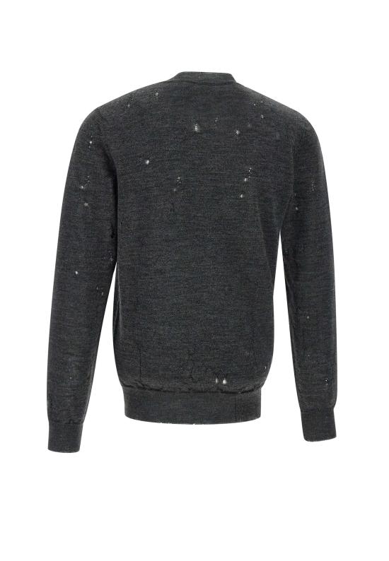 25FW MM6 메종마르지엘라 스웨터 SH0HL0033 M13134855 Grey - MM6 MAISON MARGIELA