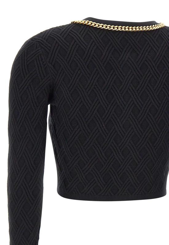 25FW 엘리자베타프랜치 스웨터 MK29B56E2 110 Black - ELISABETTA FRANCHI