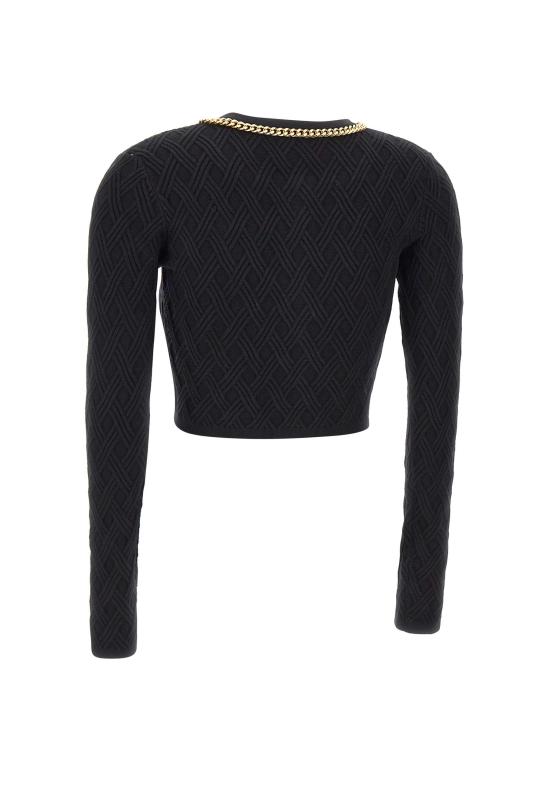 25FW 엘리자베타프랜치 스웨터 MK29B56E2 110 Black - ELISABETTA FRANCHI