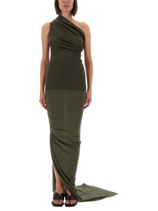 25FW 릭 오웬스 롱 스커트 RP02E4359 JR25 GREEN - RICK OWENS