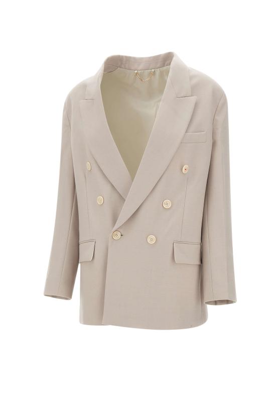 25FW 빅토리아 베컴 수트 자켓 1325WJK006442A PUMICE Grey