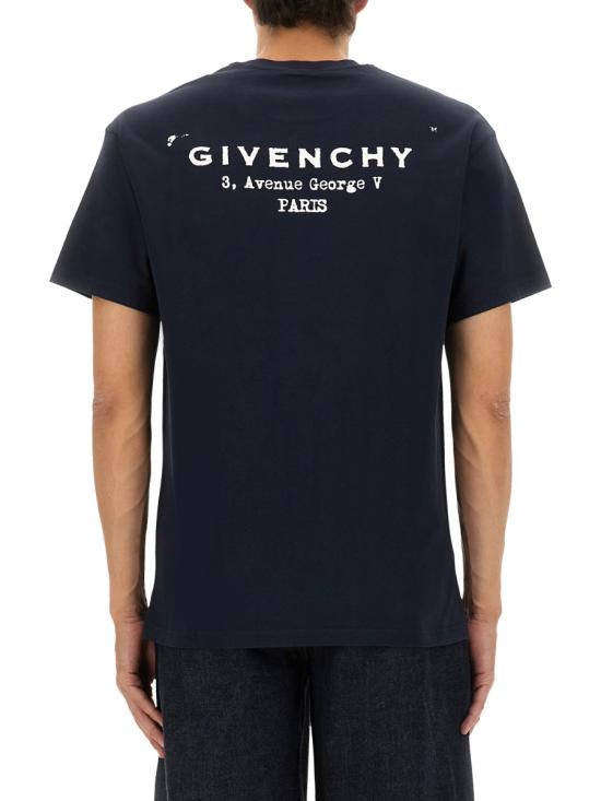 25FW 지방시 반팔 티셔츠 BM71NK3YRJ 499 BLUE - GIVENCHY