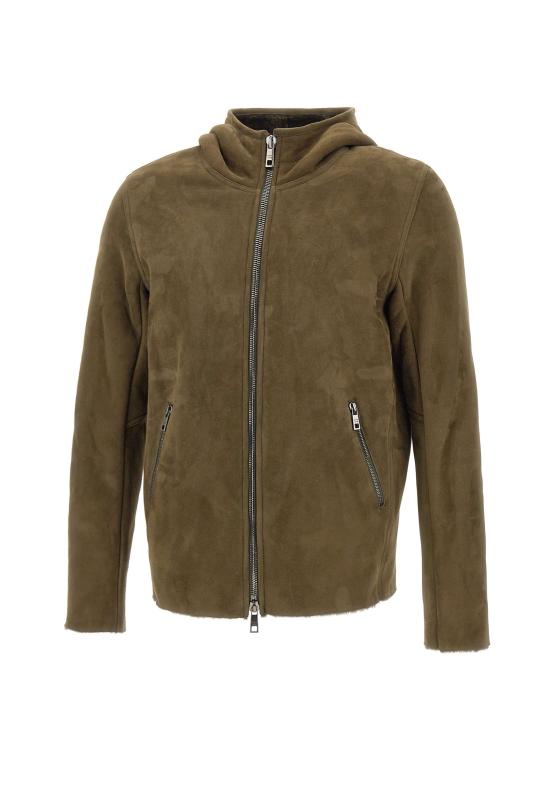 25FW 조르지오 브라토 가죽 자켓 GU26F26018MEVL FOREST Green