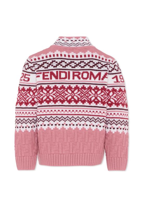 25FW [키즈] 펜디 니트/스웻셔츠 JFG235 AYMS F1T6P PINK - FENDI