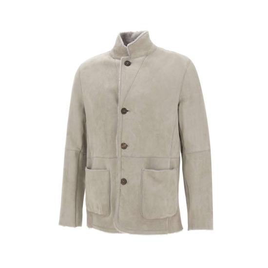 25FW GMS 75 가죽 자켓 4W20K21019 302 Grey - OTHER BRANDS