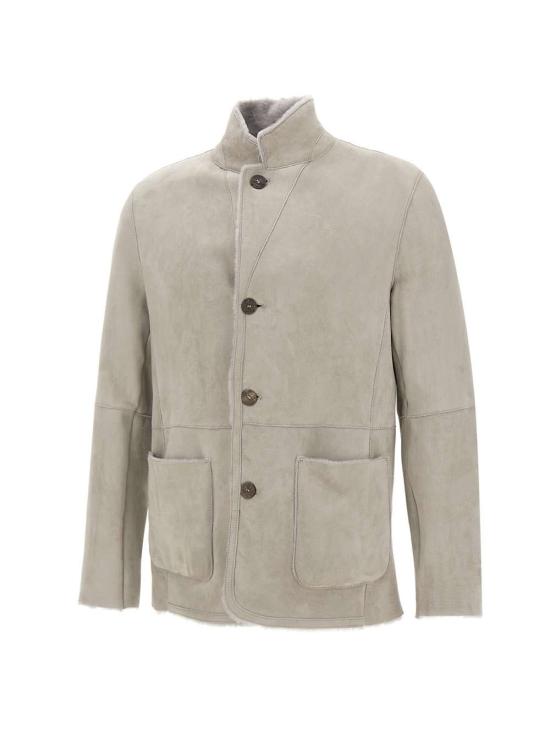 25FW GMS 75 가죽 자켓 4W20K21019 302 Grey - OTHER BRANDS