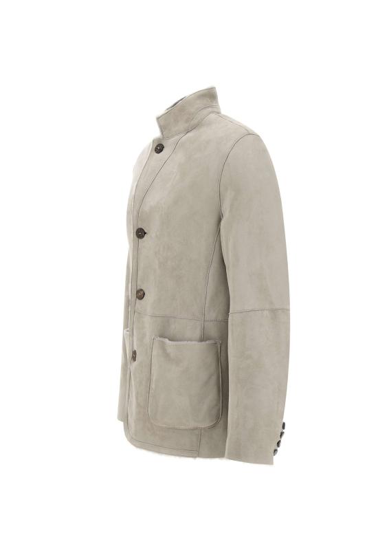 25FW GMS 75 가죽 자켓 4W20K21019 302 Grey - OTHER BRANDS