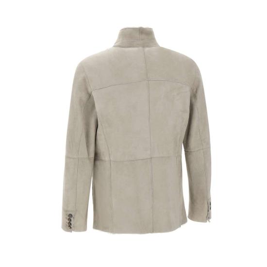 25FW GMS 75 가죽 자켓 4W20K21019 302 Grey - OTHER BRANDS