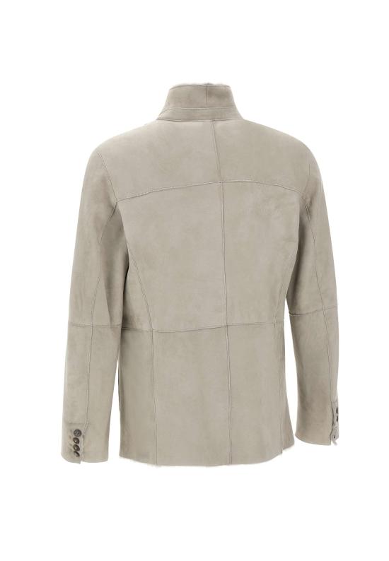 25FW GMS 75 가죽 자켓 4W20K21019 302 Grey - OTHER BRANDS