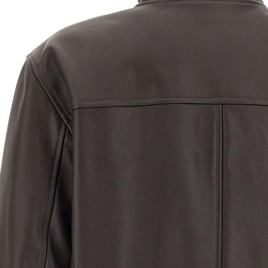 25FW 스튜어트 가죽 자켓 GXDU180SP1OMWZ F00070 Brown - STEWART