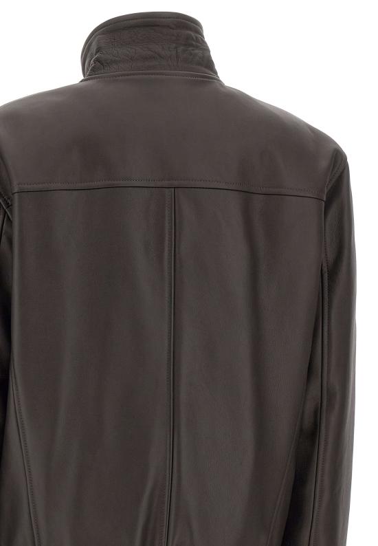 25FW 스튜어트 가죽 자켓 GXDU180SP1OMWZ F00070 Brown - STEWART