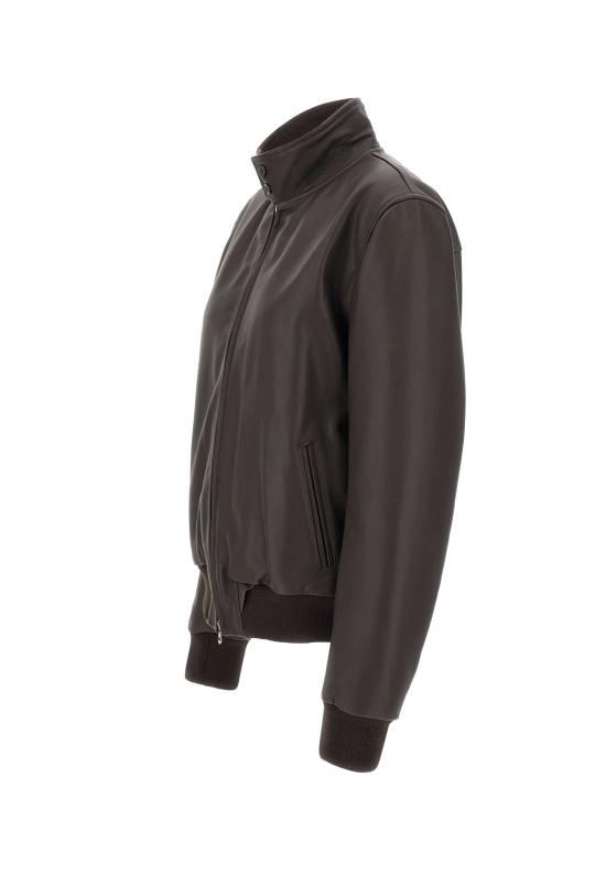 25FW 스튜어트 가죽 자켓 GXDU180SP1OMWZ F00070 Brown - STEWART