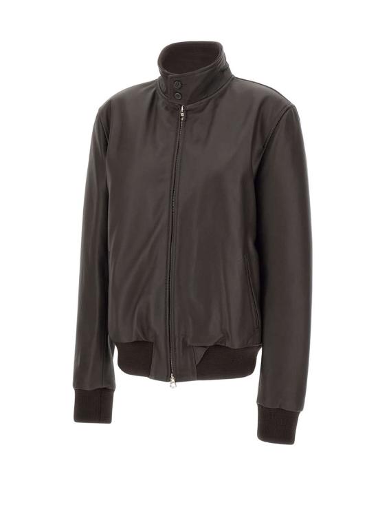 25FW 스튜어트 가죽 자켓 GXDU180SP1OMWZ F00070 Brown - STEWART