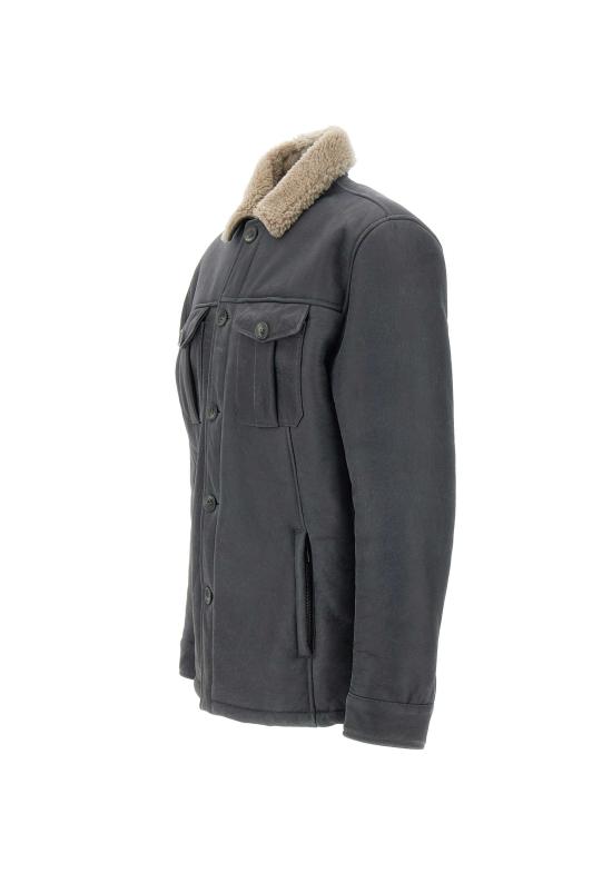 25FW 볼파글리 가죽 자켓 ROSSINI SHEBLU Blue - VOLFAGLI