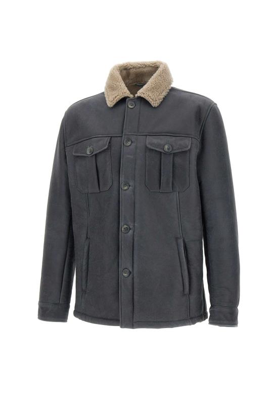 25FW 볼파글리 가죽 자켓 ROSSINI SHEBLU Blue