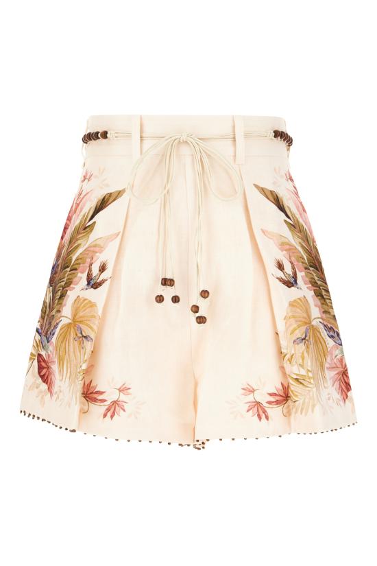 25FW 짐머만 숏팬츠 4557ASS253 CRMPLMFLO CREAM PALM FLORAL