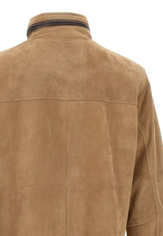 25FW 볼파글리 가죽 자켓 CARAVAGGIO BISCOTTO Beige - VOLFAGLI