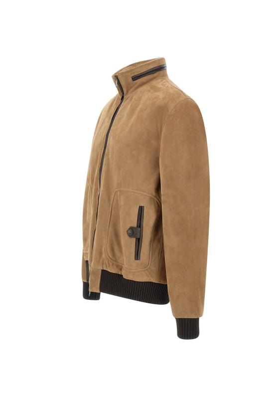 25FW 볼파글리 가죽 자켓 CARAVAGGIO BISCOTTO Beige - VOLFAGLI