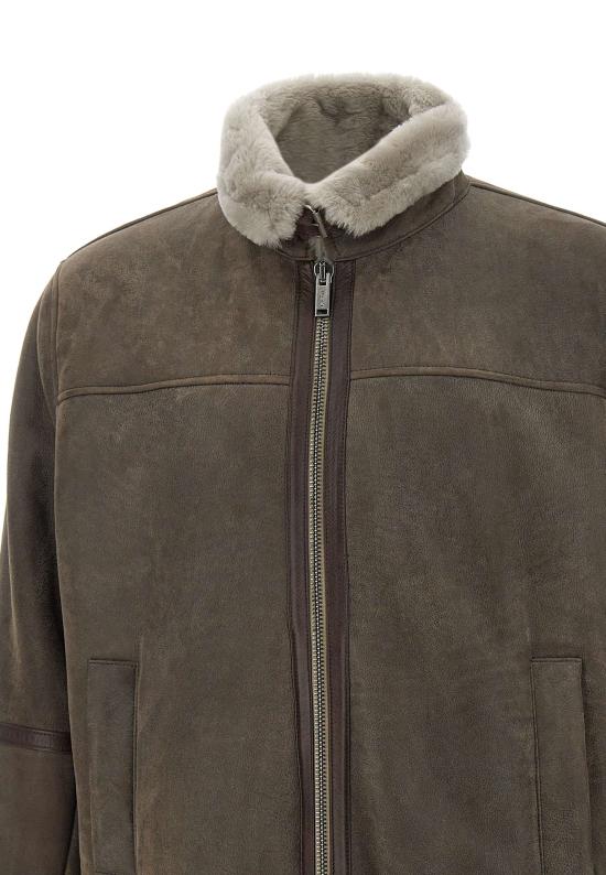 25FW 볼파글리 가죽 자켓 CANOVA SHETORTORA Brown - VOLFAGLI