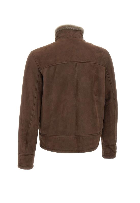 25FW 볼파글리 가죽 자켓 SANZIO SHEMORO Brown - VOLFAGLI