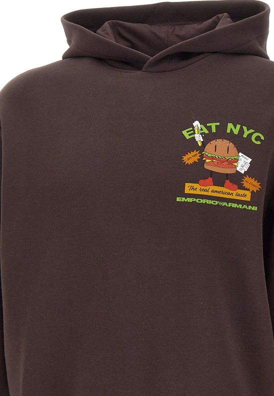 25FW 엠포리오 아르마니 긴팔 티셔츠 EM003621 AF12896M6185 Brown - EMPORIO ARMANI