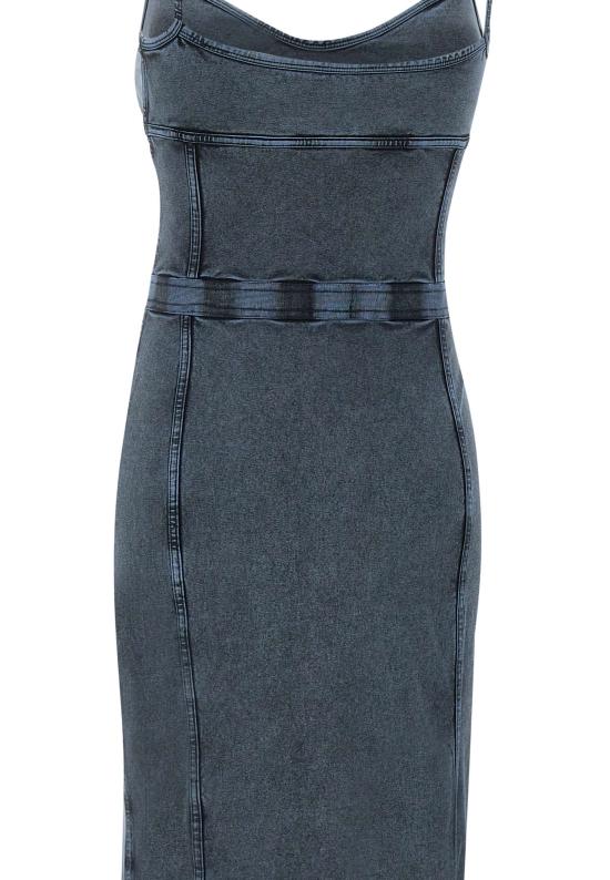 25FW 디젤 미디 원피스 A18358 0KIBY01A Blue - DIESEL