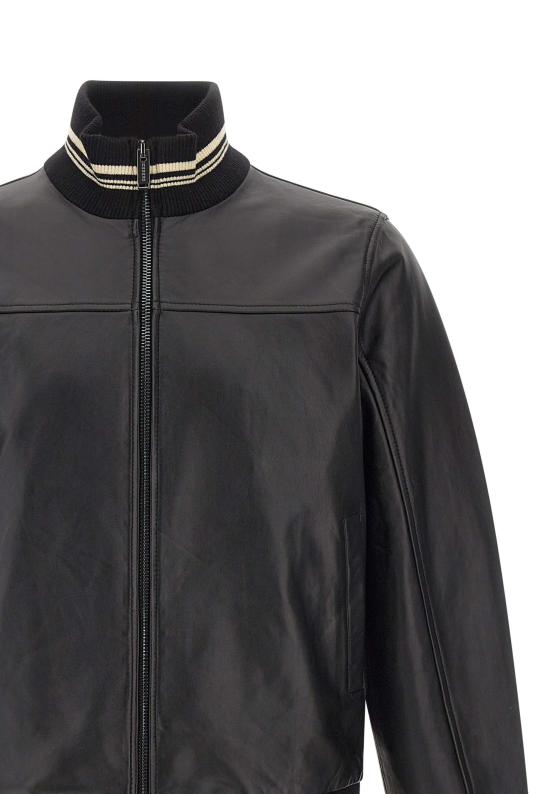 25FW 아이스 비 아이스버그 가죽 자켓 ZO306804 9000 Black - ICE B ICEBERG