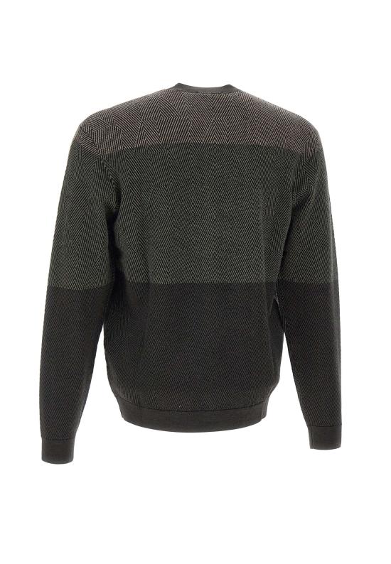 25FW 엠포리오 아르마니 스웨터 EM002432 AF18118F7046 Green - EMPORIO ARMANI