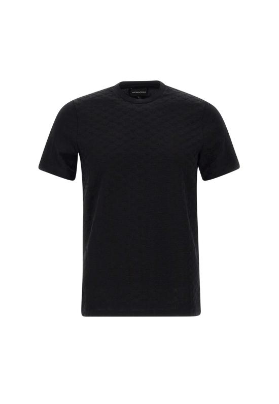 25FW 엠포리오 아르마니 반팔 티셔츠 8N1TL7 1JHWZ0999 Black