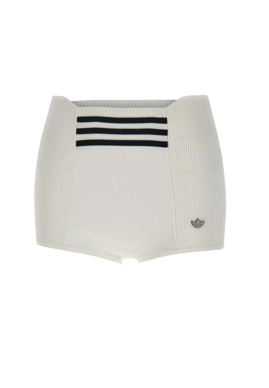 25FW 아디다스 하이웨이스트 리브 텍스처 보이쇼츠 KB3068 WHITE White