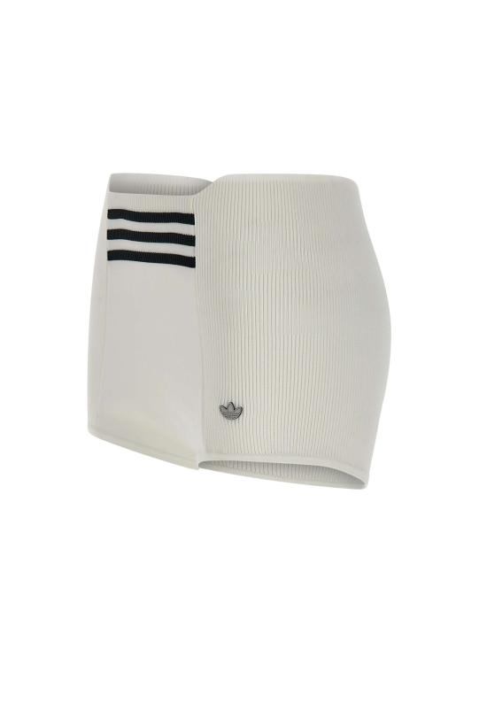 25FW 아디다스 하이웨이스트 리브 텍스처 보이쇼츠 KB3068 WHITE White - ADIDAS