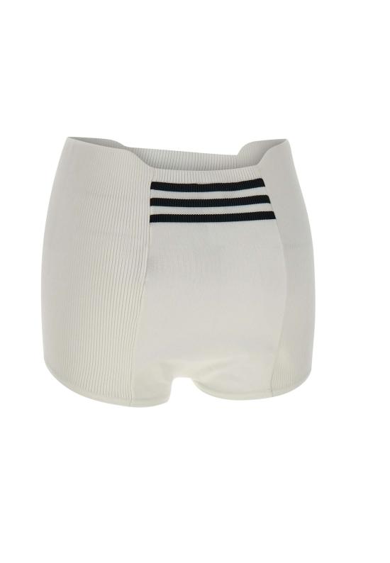 25FW 아디다스 하이웨이스트 리브 텍스처 보이쇼츠 KB3068 WHITE White - ADIDAS