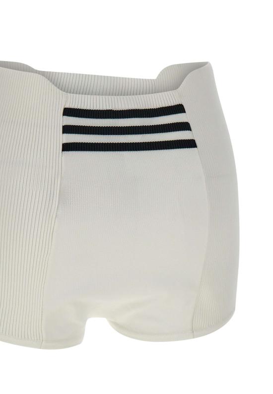 25FW 아디다스 하이웨이스트 리브 텍스처 보이쇼츠 KB3068 WHITE White - ADIDAS