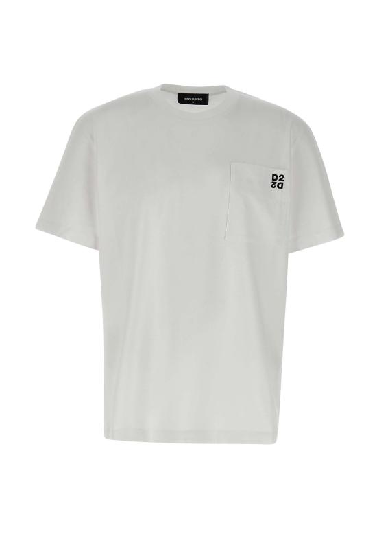 25FW 디스퀘어드2 반팔 티셔츠 S74GD1475 D20033963 White - DSQUARED2