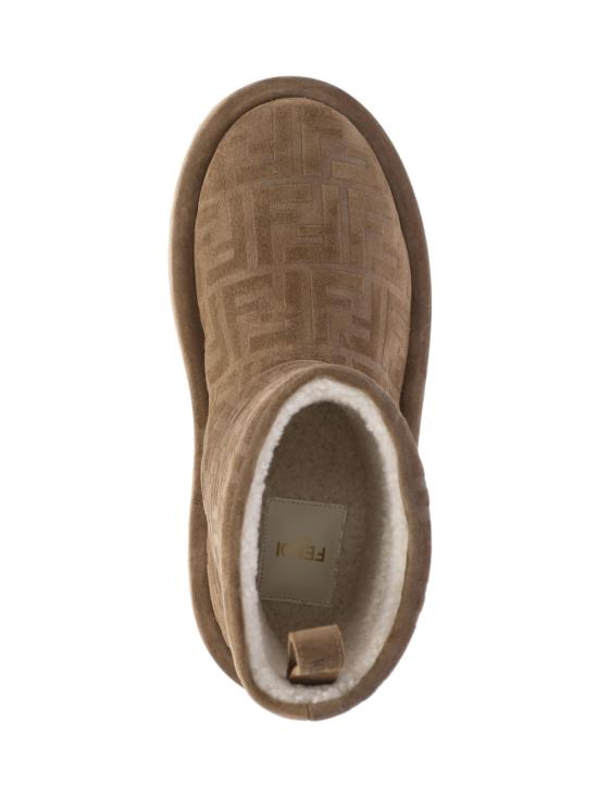 25FW 펜디 아프레 시크 FF 스웨이드 로우 부츠 8T8606 ASA1 F0C23 Beige - FENDI