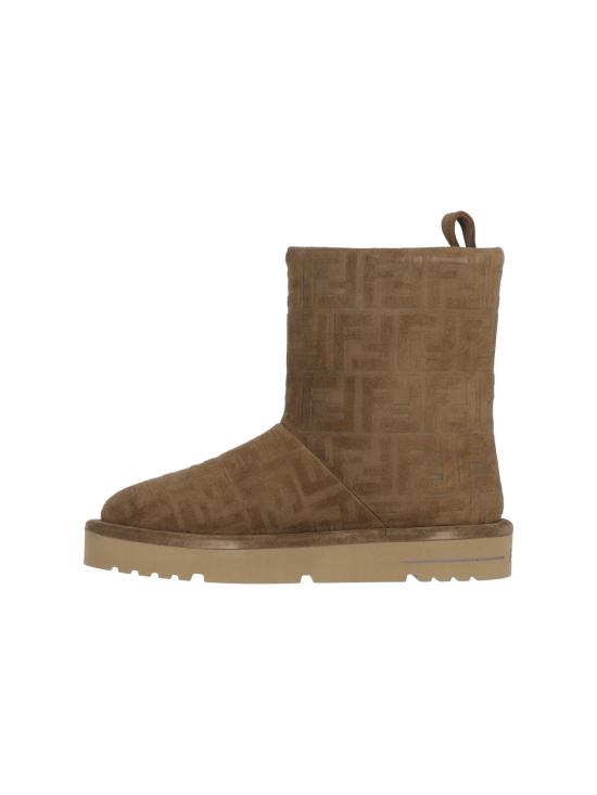 25FW 펜디 아프레 시크 FF 스웨이드 로우 부츠 8T8606 ASA1 F0C23 Beige - FENDI