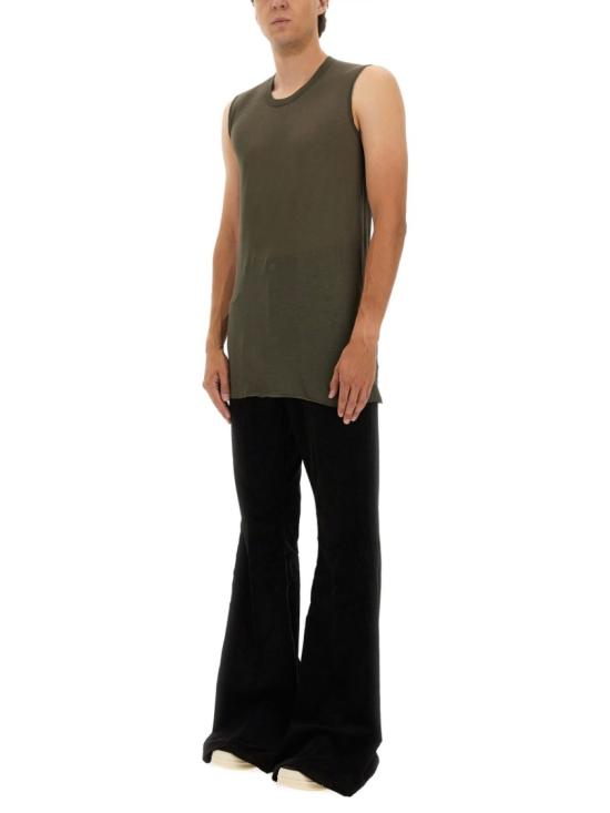25FW 릭 오웬스 반팔 티셔츠 RU02E1151 UC25 Green - RICK OWENS