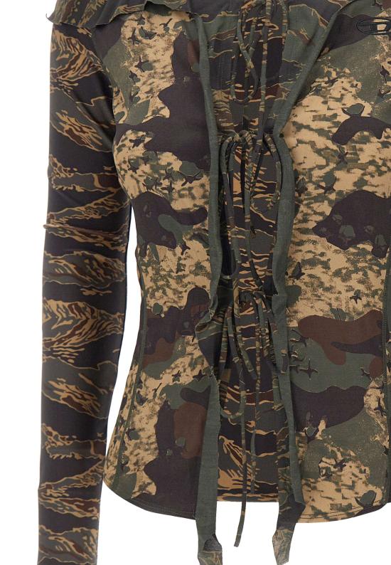 25FW 디젤 티에프라이 탑 A18518 0NKCZ51FA MultiColour - DIESEL