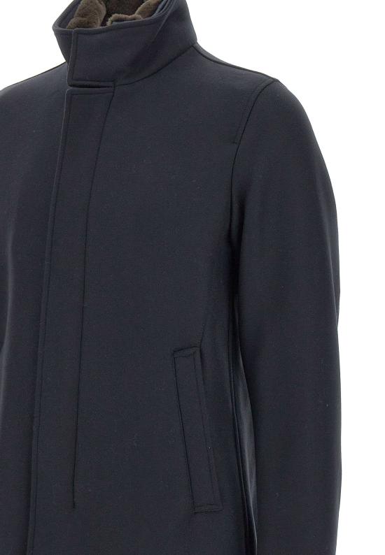 25FW 에르노 롱 울 코트 CA000214U 33432R9290 Blue - HERNO