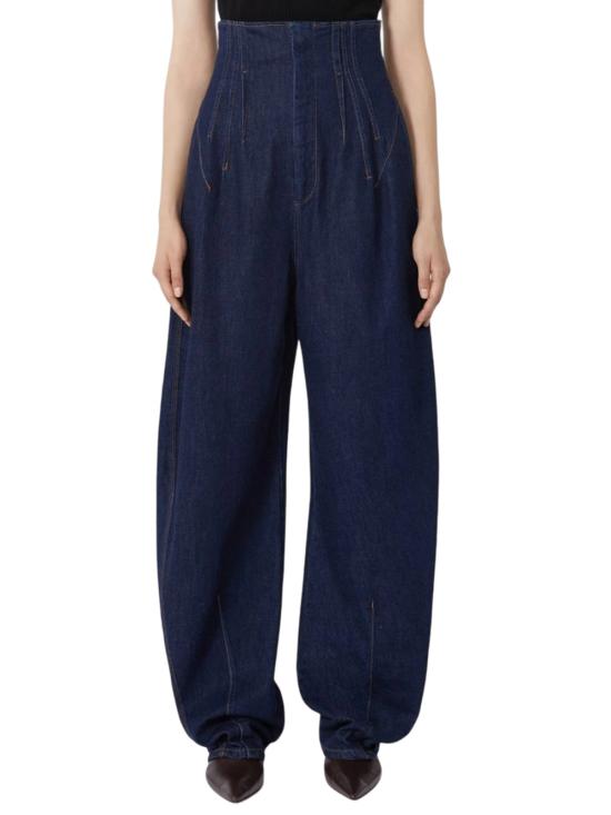 25FW 스포트막스 스트레이트 팬츠 2522186035600 BLU NOTTE - SPORTMAX